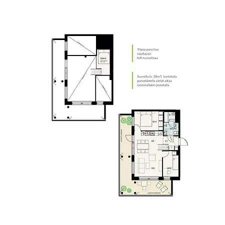 New 3Br Penthouse Loft - Balcony & Sauna Tammerfors